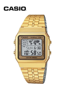 Casio Vintage Youth Golden Colour Dial Men's WachA500WGA-9DF